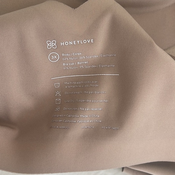 Honeylove V-neck Bra Size 3X - Picture 3 of 3